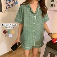 ＼15％OFFクーポン／ルームウェア ルームパンツ 春夏 レディース 可愛い パジャマ 上下セット 半袖 トッ…