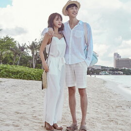 楽天市場 シャツ ブラウス メンズ 長袖 カラーシャツ 透け ビーチファッション トップス 白シャツ 体型カバー 水着の上から 韓国 Shebeach シービーチ 正規品 カップルコーデ 可愛い お洒落 無地 カジュアル シンプル ストリート スポーティー カバーアップ 胸ポケット