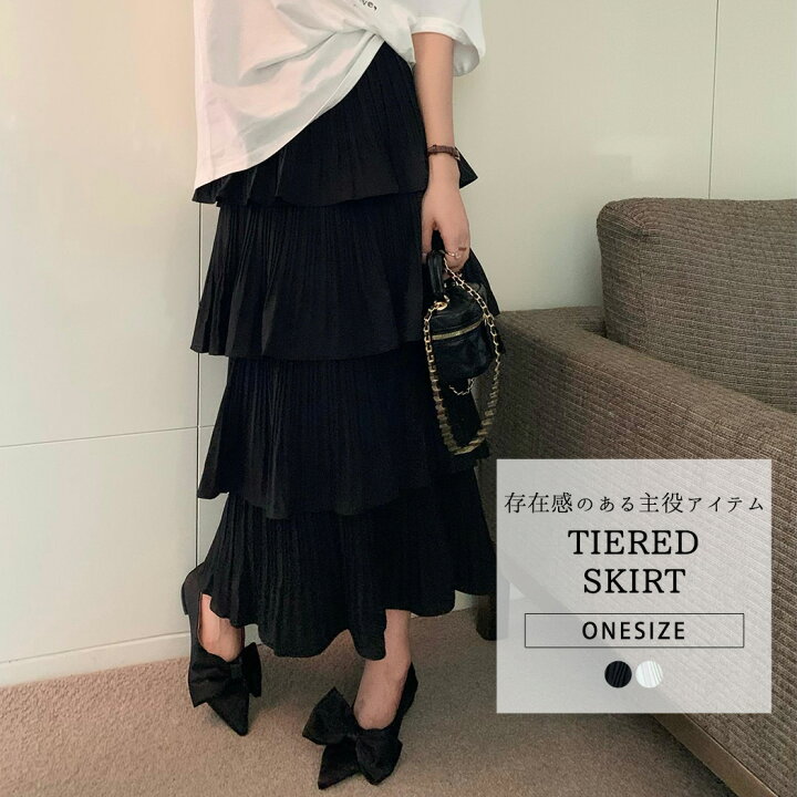 楽天市場】ティアード スカート プリーツ レディース ボトムス 春夏  