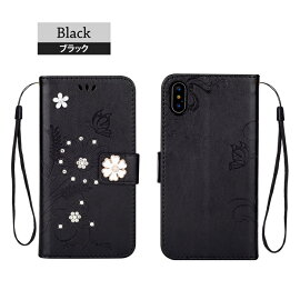 レディース手帳型スマホケースiPhoneX用iPhone8用iPhone8Plus用iPhone7用iPhone7Plus用iPhone6s用iPhone6用TPUソフトスピーカーホールスタンド機能カード収納全10色ピンク/ブラック/ブラウン/パープル/ミント/ブルー/グレー