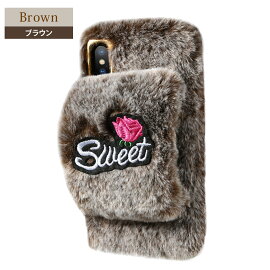 iPhoneXSMaxケースハードケース可愛いiPhoneXSケースiPhoneXRケースiPhoneXケースiPhone8ケースiPhone8PlusケースiPhone7ケースiPhone7Plusケーススマホケースおもしろい個性的TPUパンダおしゃれフェイクファーグレーベージュピンクレッド