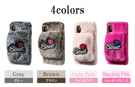 iPhoneXSMaxケースハードケース可愛いiPhoneXSケースiPhoneXRケースiPhoneXケースiPhone8ケースiPhone8PlusケースiPhone7ケースiPhone7Plusケーススマホケースおもしろい個性的TPUパンダおしゃれフェイクファーグレーベージュピンクレッド
