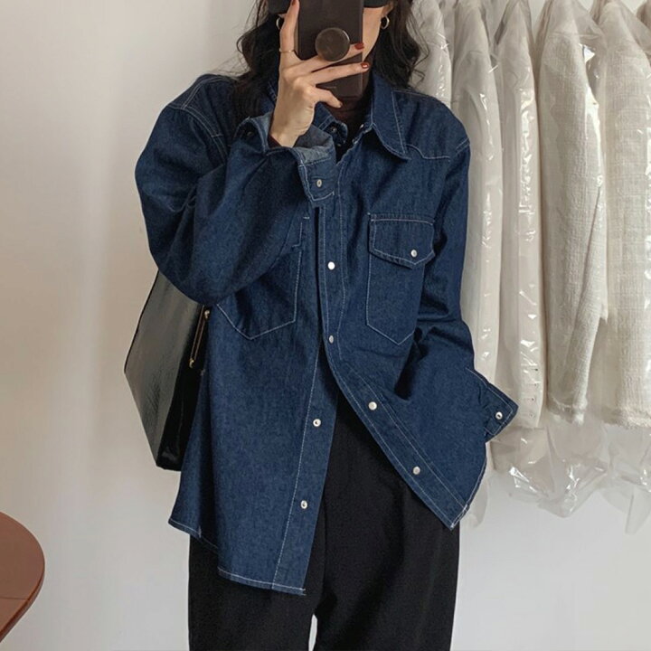 楽天市場】【15日限定全品13%OFFクーポン】デニム シャツ レディース 