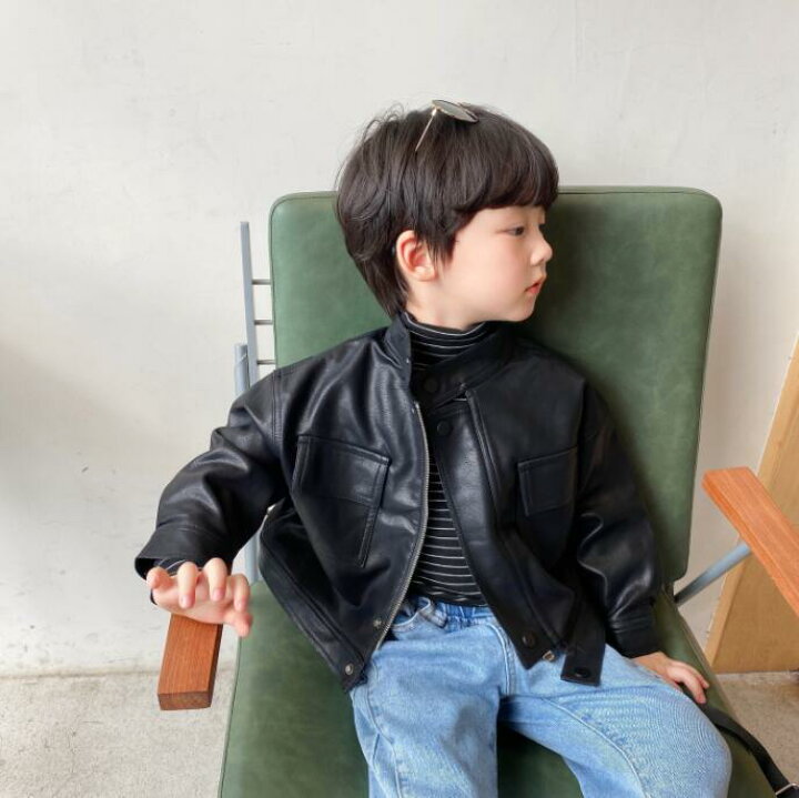 楽天市場】レザージャケット キッズ ライダースジャケット 革ジャン  