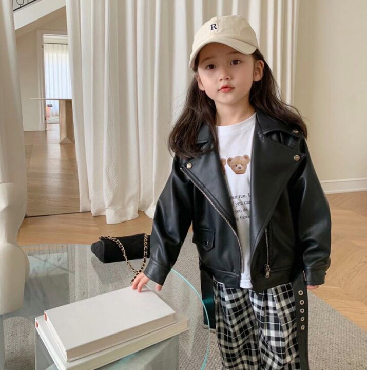 楽天市場】レザージャケット キッズ ライダースジャケット 革ジャン  