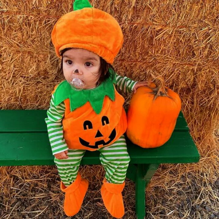 楽天市場】ハロウィン コスプレ 仮装 かぼちゃ 衣装 子供 ベビー 