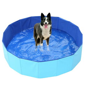 折りたたみ プール ペット ビニールプール 子供プール 空気入れ不要 折り畳み ペット用バスグッズ 子供用 プール 持ち運び便利 水遊び 猛暑対策 犬猫お風呂用 屋内屋外用収納便利 小型犬 中型犬 大型犬