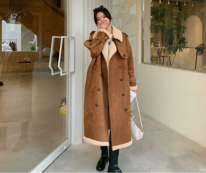 楽天市場】ムートンコート ロングコート レディース ジャケット  