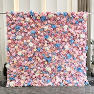 フラワーウォール 写真背景 花壁 フラワーパネル フォトジェニック 造花パネル 空間演出 撮影会 グラデー…
