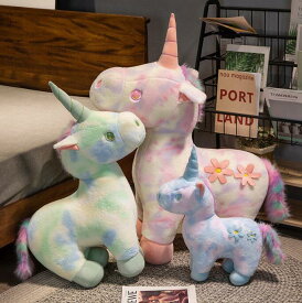 ユニコーン ぬいぐるみ アニマル 抱き枕 大きい 動物 寝顔 クッション おもちゃ 玩具 かわいい ゆるかわ 癒し系 置物 やわらかい 手触り 気持ちいい インテリア お誕生日 クリスマス プレゼント 子供