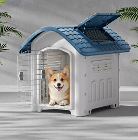 ペットハウス 犬小屋 ドッグハウス プラスチック製 洗える 屋外用 室内用 小型犬 中型犬 ペット用 犬 猫 犬舎 家 おしゃれ 耐久性 ペットシェルター 屋外 ペットハウス 室内 ペット用 犬 猫　送料無料