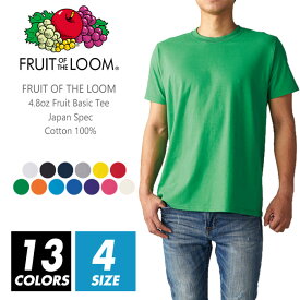 Tシャツ 無地 メンズ 【メール便可 1着290円】【楽天最安値に挑戦】fruit of the loom (フルーツオブザルーム) 4.8オンス j3930hd s-xl 半袖夏 夏服 半袖 厚手 スポーツ ダンス カラフル カラー 運動会 文化祭 イベント お揃い ルームウエア 部屋着