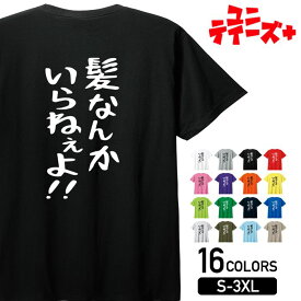 【髪なんかいらねぇよ!!】 ハゲ はげ 薄毛 AGA ゆる文字 おもしろ ネタ 半袖 Tシャツメンズ レディース ユニセックス ホワイト ブラック グレー レッド ピンク パープル オレンジ イエロー ネイビー ブルー グリーン