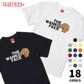 Tシャツ 半袖 THE WANKO FACE ザ ワンコ フェイス イングリッシュコッカースパニエル ロゴ 犬好き 犬 いぬ イヌ ドッグ メンズ ユニセックス プレゼント おもしろ グッズ ギフト