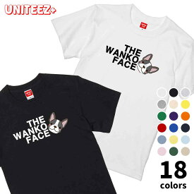 Tシャツ 半袖 THE WANKO FACE ザ ワンコ フェイス フレンチブルドッグ ロゴ 犬好き 犬 いぬ イヌ ドッグ メンズ ユニセックス プレゼント おもしろ グッズ ギフト