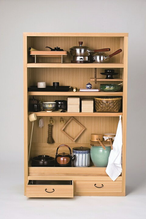 楽天市場】【送料無料※配送条件有】【茶道具】水屋道具置水屋 大  