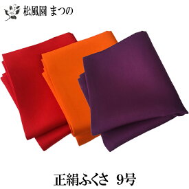 【送料無料※一部地域を除く】【茶道具/茶道】【裏千家・表千家】正絹帛紗（ふくさ/袱紗）9号 塩瀬地