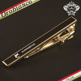オロビアンコ ネクタイピン Orobianco メンズ タイピン タイクリップ タイバー ゴールド/ブラック 紳士用 ORT246B 6812314