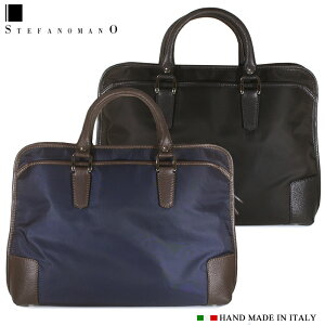�X�e�t�@�m�}�[�m �r�W�l�X�o�b�O STEFANO MANO Art.1848 �����Y 2WAY�o�b�O �u���[�t�P�[�X �j���p �{�v �v �u�����h �������^�i�C����/���U�[ LIMONTA �u���b�N/�l�C�r�[ �ʋ΃o�b�O �C�^���A�� Art184