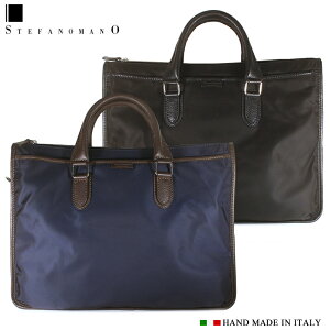 �X�e�t�@�m�}�[�m �r�W�l�X�o�b�O STEFANO MANO Art.394 �����Y 2WAY�o�b�O �u���[�t�P�[�X �j���p �{�v �v �u�����h �������^�i�C����/���U�[ LIMONTA �u���b�N/�l�C�r�[ �ʋ΃o�b�O �C�^���A�� Art394