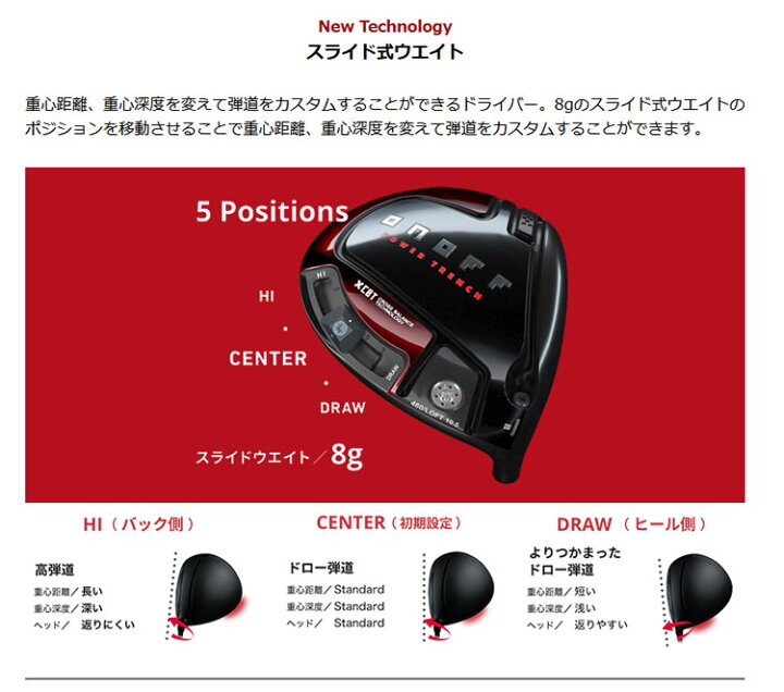 楽天市場】オノフ ONOFF AKAドライバー SMOOTH KICK MP-524D ウェイト 