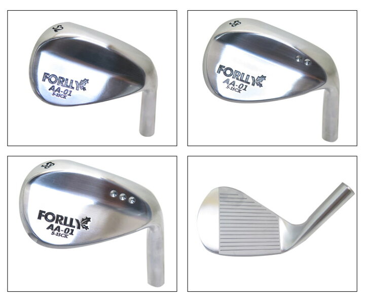 楽天市場】FORLLY フォーリー ウェッジ 【ノーメッキ 52°58°2本セット 