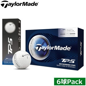 �e�[���[���C�h TM26 TP5 �p�t�H�[�}���X�X�g���C�v �{�[�� 6������ (2�X���[�u) Taylormade Performance Stripe Ball