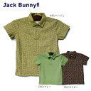 【大特価80%OFF】Jack Bunny!!（ジャックバニー） (JUNIOR) スパンカノコ ネオンロゴpt 半袖ポロシャツ 264-0160567
