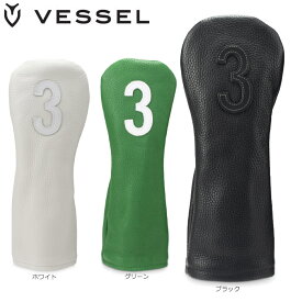 VESSEL HC1122 FW Leather Head Cover -Number- ベゼル 天然皮革 FW用 ヘッドカバー フェアウェイウッド用