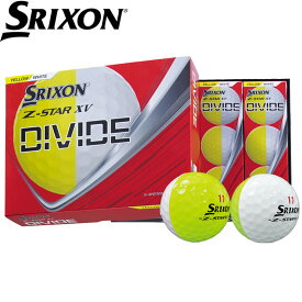 【ゆうパケットパフ配送】SRIXON Z-STAR XV 2025 DIVIDE スリクソン Z-STAR XV DIVIDE ディバイド ホワイトイエロー 1ダース 日本仕様