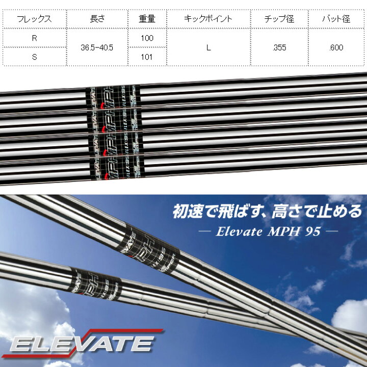楽天市場】トゥルーテンパー エレベート MPH 95 5-PWセット販売  