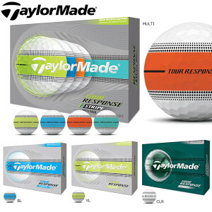 �y�䂤�p�P�b�g�p�t�z���z�e�[���[���C�h 2026 �c�A�[ ���X�|���X �X�g���C�v �{�[�� Taylormade TOUR RESPONSE STRIPE 1�_�[�X12������