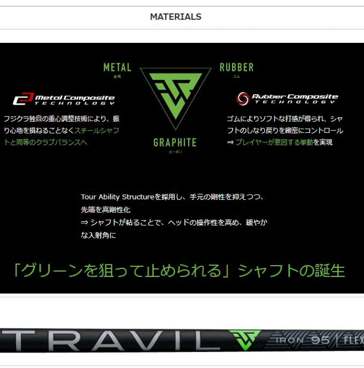 楽天市場】キャロウェイUT用OEMスリーブ付シャフト Fujikura TRAVIL  
