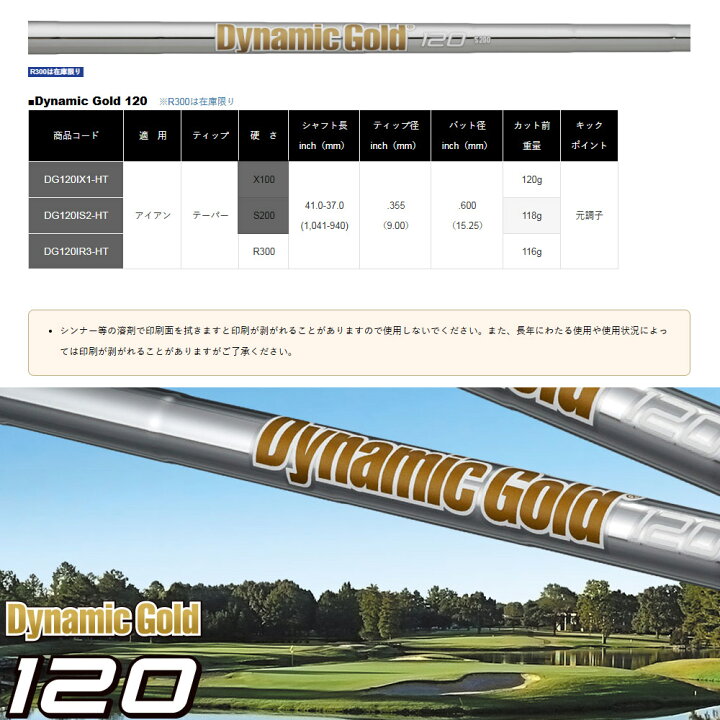 楽天市場】【特別価格】トゥルーテンパー ダイナミックゴールド120 
