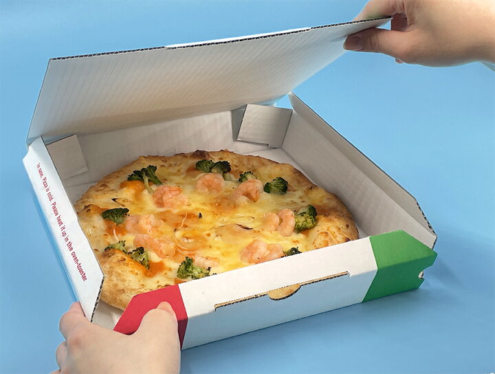 楽天市場 業務用 日本製 ピザ箱 イタリアンカラー 14インチピザボックス 50枚入 ピザの箱 宅配 デリバリー テイクアウト ピザパッケージ 紙容器 使い捨て 持ち帰り ピザケース ピザ直径35 5cmまでok 宅配マイスター