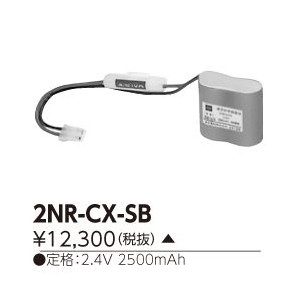 条件付き送料無料 東芝ライテック おトク情報がいっぱい TOSHIBA 誘導灯 非常照明器具用バッテリー 代引き手数料無料 2NRCXSB 2NR-CX-SB