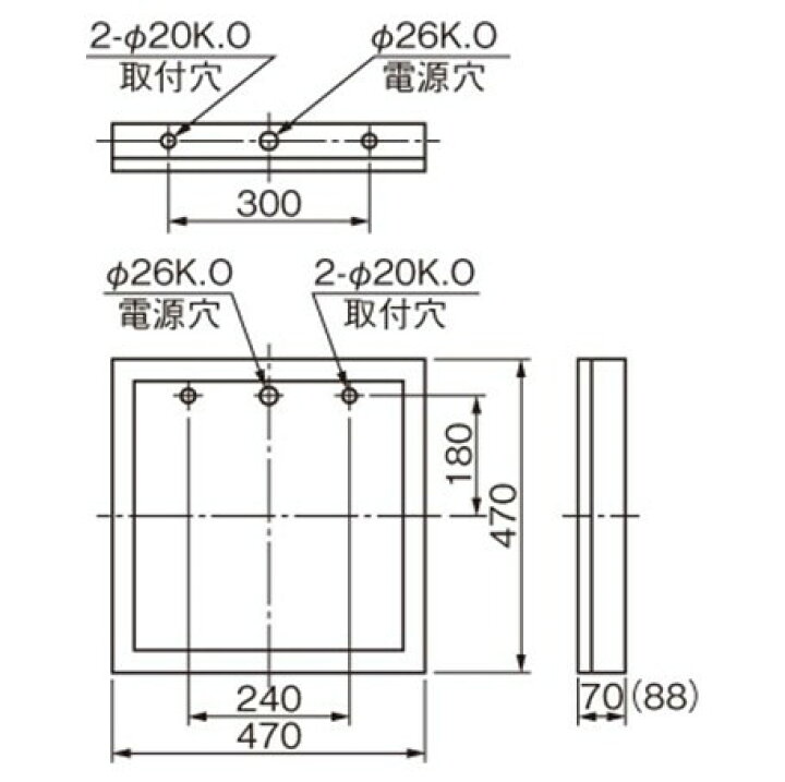 楽天市場】三菱電機 KSH5022A 1EL 誘導灯（本体）両面灯 A級 表示板 