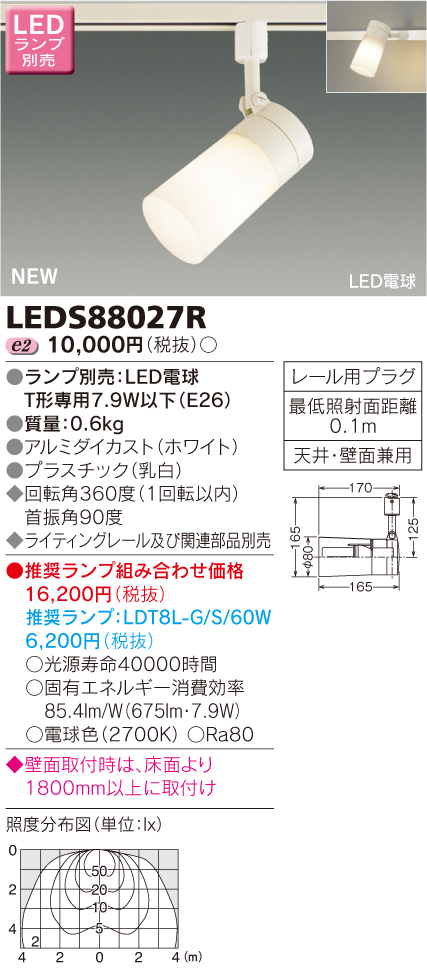 楽天市場】LED LEDS88027R LEDスポットライト ※ランプ別売 : てかりま専科