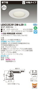 ������ �[���񓚒v���܂�LEKD252913W-LS9 LED�_�E�����C�g �iLEKD252913WLS9 �j2500���j�b�g�����`DL�����p