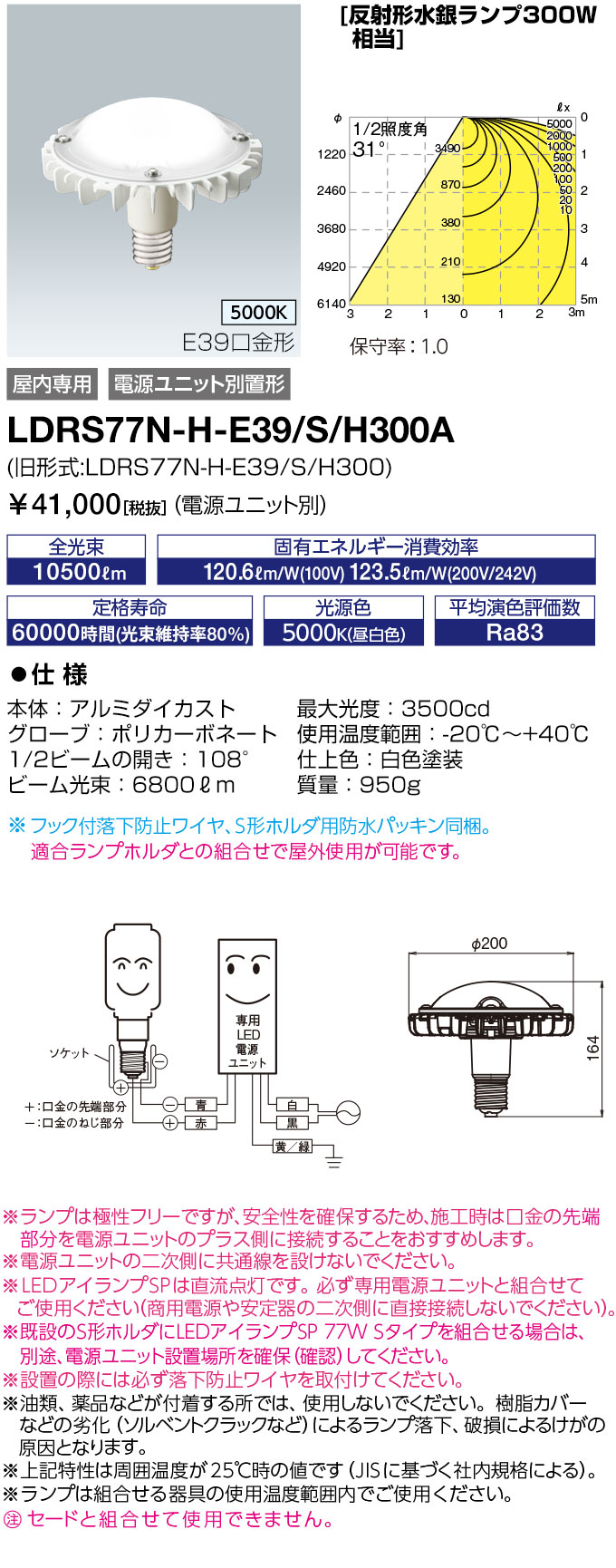 岩崎電気 アイ 水銀ランプ H300 (電球・蛍光灯) 価格比較 - 価格.com