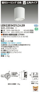 ���� LEKG203421L2-LS9 �V�[�����O�_�E�����C�g 2000���j�b�g�����`DL���tCL