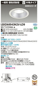 ������ �[���񓚒v���܂�LEKD60043N2V-LD9 LED�_�E�����C�g �iLEKD60043N2VLD9�j��̌`DL6000��ʌ`��F��125�i�󒍐��Y�i�j