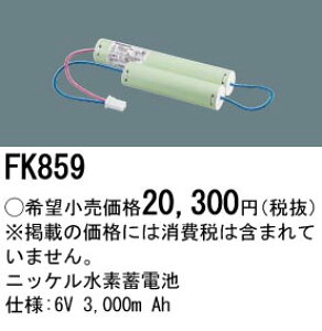 ������ �[���񓚒v���܂� �p�i�\�j�b�N FK859 �U�����E��퓔�p�o�b�e���[