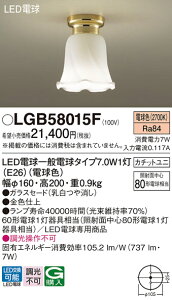 �p�i�\�j�b�N LGB58015F LED�V�[�����O���C�g60�`�d���F