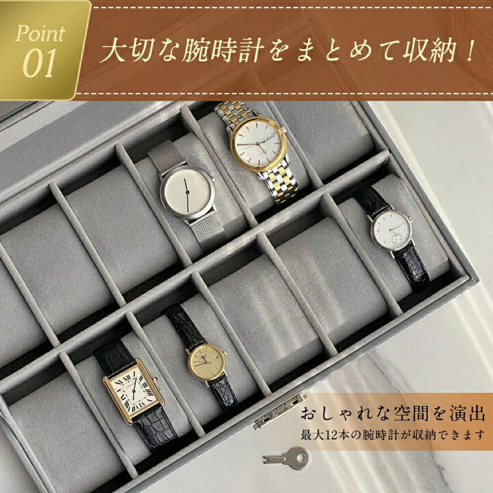 楽天市場】【SS限定P2倍＋10%OFF】腕時計ケース コレクションケース 