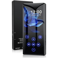 【SS限定50%OFF】MP3プレーヤー Bluetooth5.0搭載 64GB 最大128GBまで拡張可能 2.4インチ大画面 光るタッ…