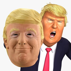 �h�i���h�E�g�����v �}�X�N �n���E�B�� ���� �A�����哝�� �f���b�N�X ��l�p Donald Trump Deluxe Mask �R�X�v��