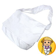 昔ながらの綿の頭陀袋【無地】【大きめ ゆったり収納タイプ】【綿 布製】【ズタ袋 山谷袋 さんや袋 バッ…