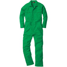 【3Lサイズ】桑和 メンズ レディース オールシーズン素材 長袖ツナギ服 オーバーオール 続服9300 ライトグリーン