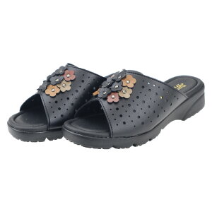 文和 4104 ブラック オープントウ サンダル レディース 婦人 母の日 ギフト 国産 ヘップ 普段履き 庭作業 ブンワ